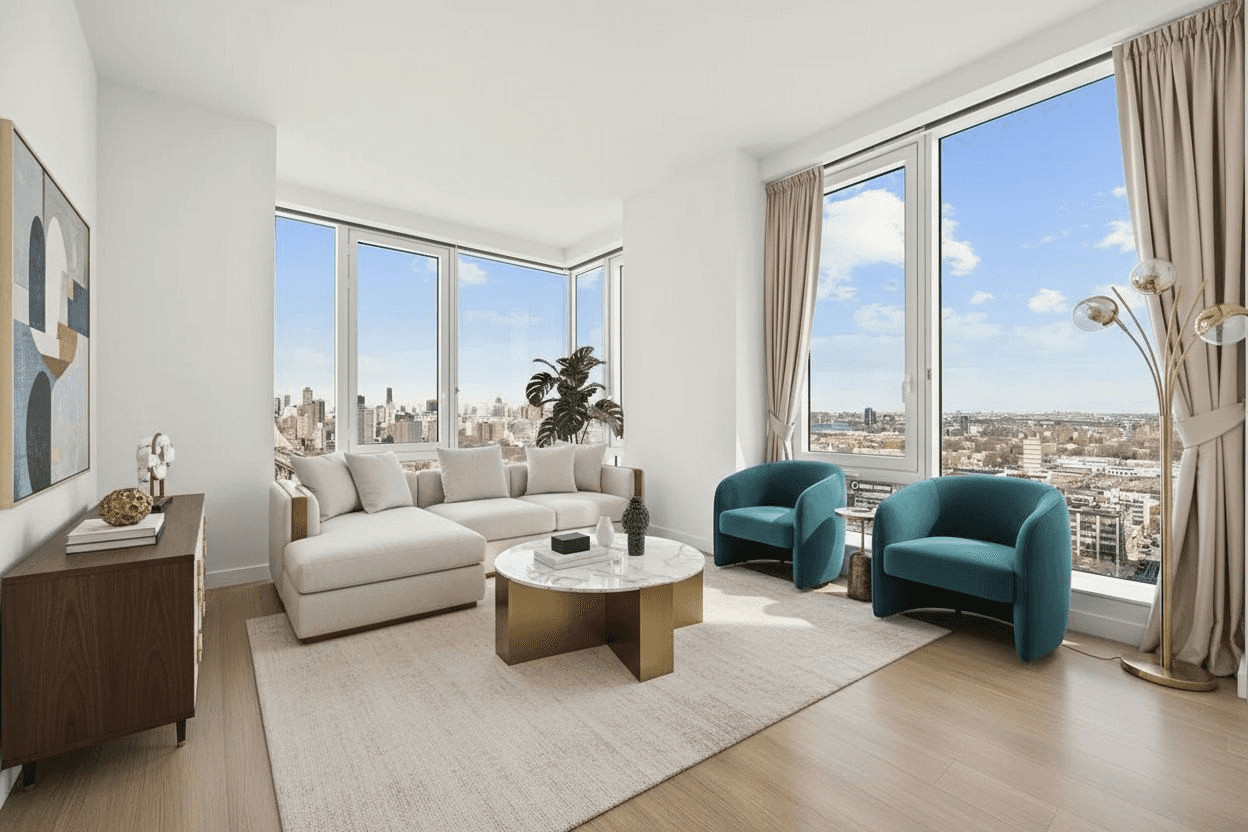 Living Room: ai-staged example: luxury